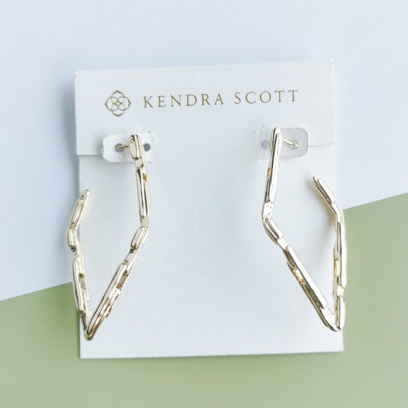 Kendra Scott Rylan Small Hoop Earrings - Gold - Picture 1 of 4
